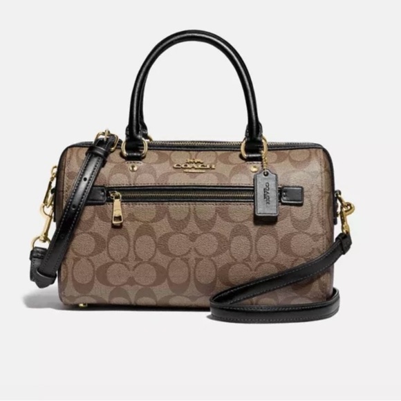 Coach Brown and Black Women's Bag - Picture 6 of 10